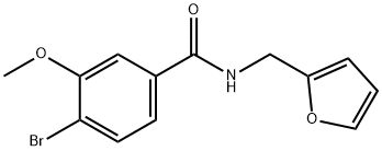 4-BROMO-N-(FURAN-2-YLMETHYL)-3-METHOXYBENZAMIDE Struktur