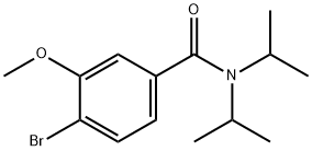 4-BROMO-N,N-DIISOPROPYL-3-METHOXYBENZAMIDE Struktur