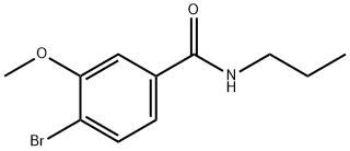 N-PROPYL 4-BROMO-3-METHOXYBENZAMIDE, 1072944-38-7, 结构式