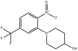 1-(2-NITRO-5-TRIFLUOROMETHYLPHENYL)PIPERIDIN-4-OL Struktur