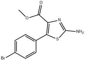 2-AMINO-5-(4-BROMO-PHENYL)-THIAZOLE-4-CARBOXYLIC ACID METHYL ESTER Structure