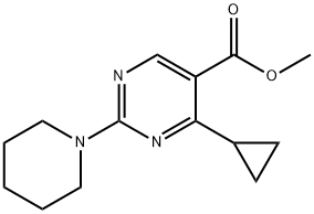 1072944-55-8 METHYL 4-CYCLOPROPYL-2-(PIPERIDIN-1-YL)PYRIMIDINE-5-CARBOXYLATE