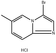 3-BROMO-6-METHYLIMIDAZO[1,2-A]PYRIDINE, HCL 化学構造式