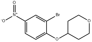 4-(2-溴-4-硝基苯氧基)四氢-2H-吡喃,1072944-62-7,结构式
