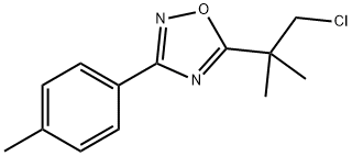 5-(1-CHLORO-2-METHYLPROPAN-2-YL)-3-P-TOLYL-1,2,4-OXADIAZOLE, 1072944-73-0, 结构式