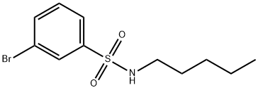N-PENTYL 3-BROMOPHENYLSULFONAMIDE,1072944-95-6,结构式