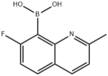 7-FLUORO-2-METHYLQUINOLIN-8-YLBORONIC ACID Structure