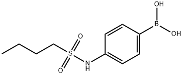 4-(BUTYLSULFONAMIDO)PHENYLBORONIC ACID, 1072945-66-4, 结构式