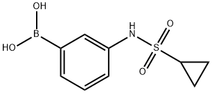 3-(CYCLOPROPANESULFONAMIDO)PHENYLBORONIC ACID 结构式