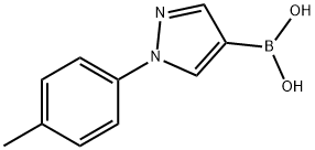 1-p-Tolylpyrazole-4-boronic acid 结构式