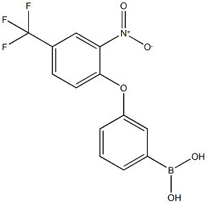 (3-(2-Nitro-4-(trifluoromethyl)-phenoxy)phenyl)boronic acid Structure