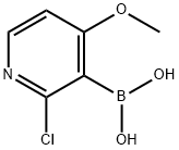 2-Chloro-4-Methoxypyridine-3-boronic acid Struktur