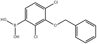 3-(BENZYLOXY)-2,4-DICHLOROPHENYLBORONIC ACID,1072946-32-7,结构式