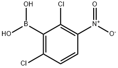 2,6-Dichloro-3-nitrophenylboronic acid Struktur