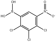 2,3,4-Trichloro-5-nitrophenylboronic acid Structure