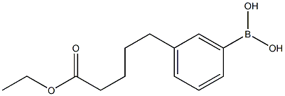 3-(5-Ethoxy-5-oxopentyl)phenylboronic acid Structure