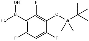 3-(tert-Butyldimethylsilyloxy)-2,4,6-trifluorophenylboronic acid price.