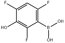 2,4,6-トリフルオロ-3-ヒドロキシフェニルボロン酸 化学構造式