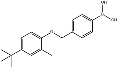 4-[(4-tert-Butyl-2-Methylphenoxy)Methyl]phenylboronic acid Structure