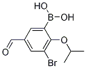 3-Bromo-2-isopropoxy-5-formylphenylboronic acid|
