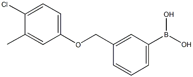 3-[(4-Chloro-3-methylphenoxy)methyl]phenylboronic acid Struktur