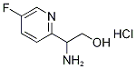 2-Amino-2-(5-fluoropyridin-2-yl)ethanol hydrochloride 化学構造式