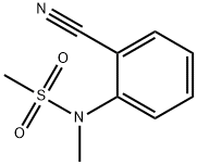 N-(2-cyanophenyl)-N-methylmethanesulfonamide 化学構造式