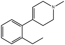 1-methyl-4-(2'-ethylphenyl)-1,2,3,6-tetrahydropyridine 结构式