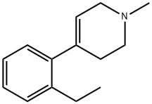 1-methyl-4-(2'-ethylphenyl)-1,2,3,6-tetrahydropyridine,107316-68-7,结构式