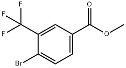 4-ブロモ-3-(トリフルオロメチル)安息香酸メチル 化学構造式