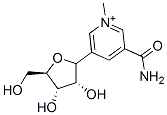 5-ribofuranosyl-3-(aminocarbonyl)-1-methylpyridinium 化学構造式