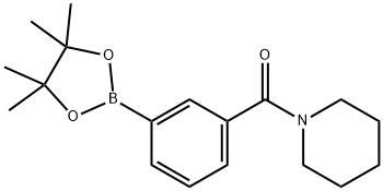 3-(PIPERIDINE-1-CARBONYL)PHENYLBORONIC ACID, PINACOL ESTER Struktur