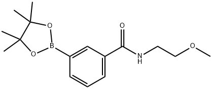 3-(2-Methoxyethylaminocarbonyl)benzeneboronic acid pinacol ester Struktur