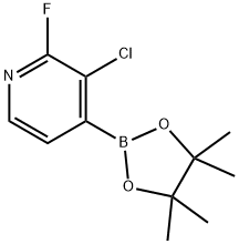 3-氯-2-氟吡啶-4-硼酸频哪酯,1073353-71-5,结构式
