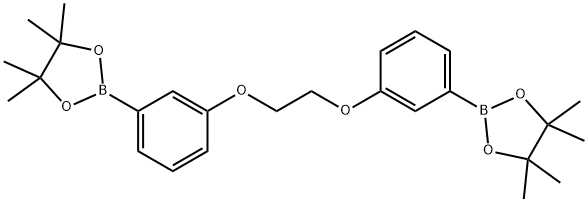 1,2-Bis(3-(4,4,5,5-tetramethyl-1,3,2-dioxaborolan-2-yl)phenoxy)ethane Struktur