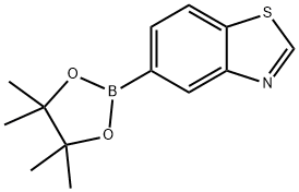 Benzothiazole, 5-(4,4,5,5-tetramethyl-1,3,2-dioxaborolan-2-yl)- Struktur