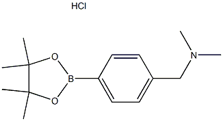 Dimethyl({[4-(tetramethyl-1,3,2-dioxaborolan-2-yl)phenyl]methyl})amine hydrochloride Structure