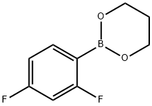 2,4-DIFLUOROPHENYLBORONIC ACID, PROPANEDIOL CYCLIC ESTER,1073372-07-2,结构式