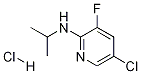 5-氯-3-氟-2-(N-异丙基氨基)吡啶盐酸盐,1073372-10-7,结构式