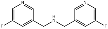 BIS((5-FLUOROPYRIDIN-3-YL)METHYL)AMINE, 1073372-18-5, 结构式