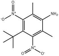 4-AMINO-1-TERT-BUTYL-3,5-DIMETHYL-2,6-DINITROBENZENE 化学構造式