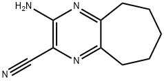 5H-Cycloheptapyrazine-2-carbonitrile,3-amino-6,7,8,9-tetrahydro-(9CI) 化学構造式