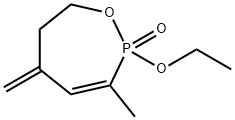 1,2-Oxaphosphepin,2-ethoxy-2,5,6,7-tetrahydro-3-methyl-5-methylene-,2-oxide(9CI) 结构式
