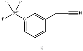 POTASSIUM (3-CYANOMETHYLPHENYL)TRIFLUOROBORATE, 1073468-32-2, 结构式