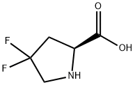 4,4-二氟吡咯烷-2-羧酸,1073555-68-6,结构式