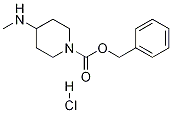 4-(甲基氨基)哌啶-1-羧酸苄酯盐酸盐 结构式