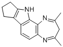 2,4-Dimethyl-8,9-cyclopentene-3H-(1,4)diazepine(2,3-g)indole 化学構造式