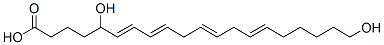 5,20-dihydroxy-6,8,11,14-eicosatetraenoic acid Structure