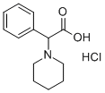 PHENYL-PIPERIDIN-1-YL-ACETIC ACID HYDROCHLORIDE 化学構造式
