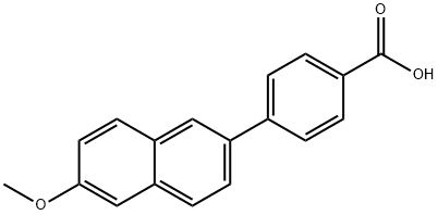 4-(6-Hydroxynaphthalen-2-yl)benzoic acid Struktur